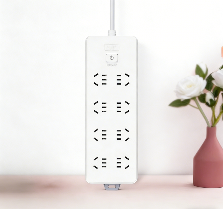 国标 8位5孔插座 一键总控 线长3米