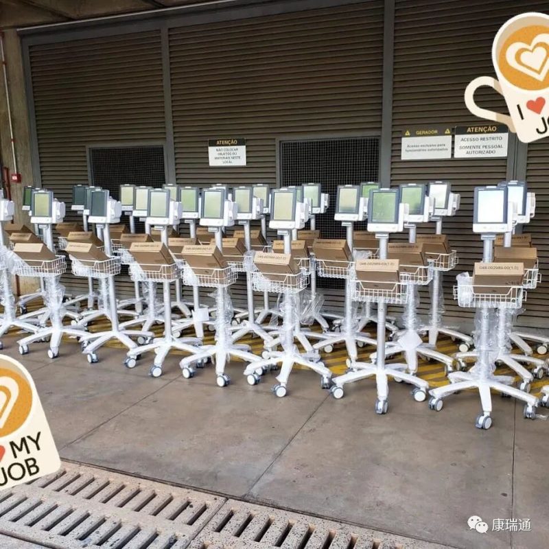 康瑞通公司监护仪推车在巴西完成数百台装机｜CORITON 新闻