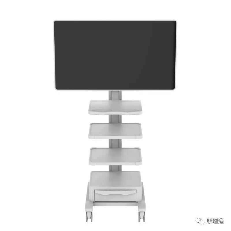 康瑞通发布2款支持55寸4K医疗显示器的单立柱内窥镜推车